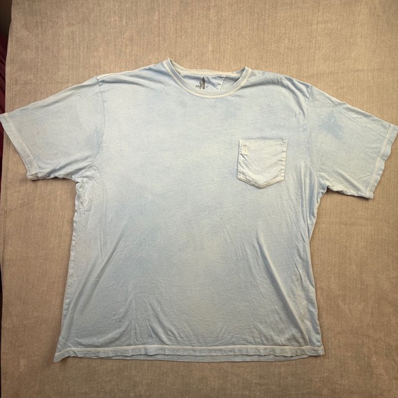 johnnie-O Other - Johnnie-O Mens 3XL Blue Cotton Short Sleeve Pocket T-Shirt Crewneck Logo
